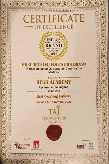 Most Trusted Education Brand - India's Brand Awards 2024